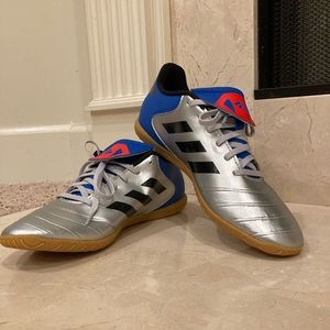 Adidas COPA Indoor Soccer Shoes Blue/Silver 9 1/2